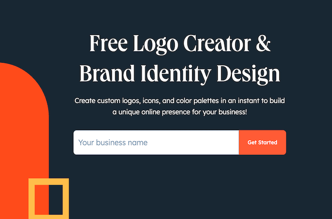 HubSpot free logo creator page. 